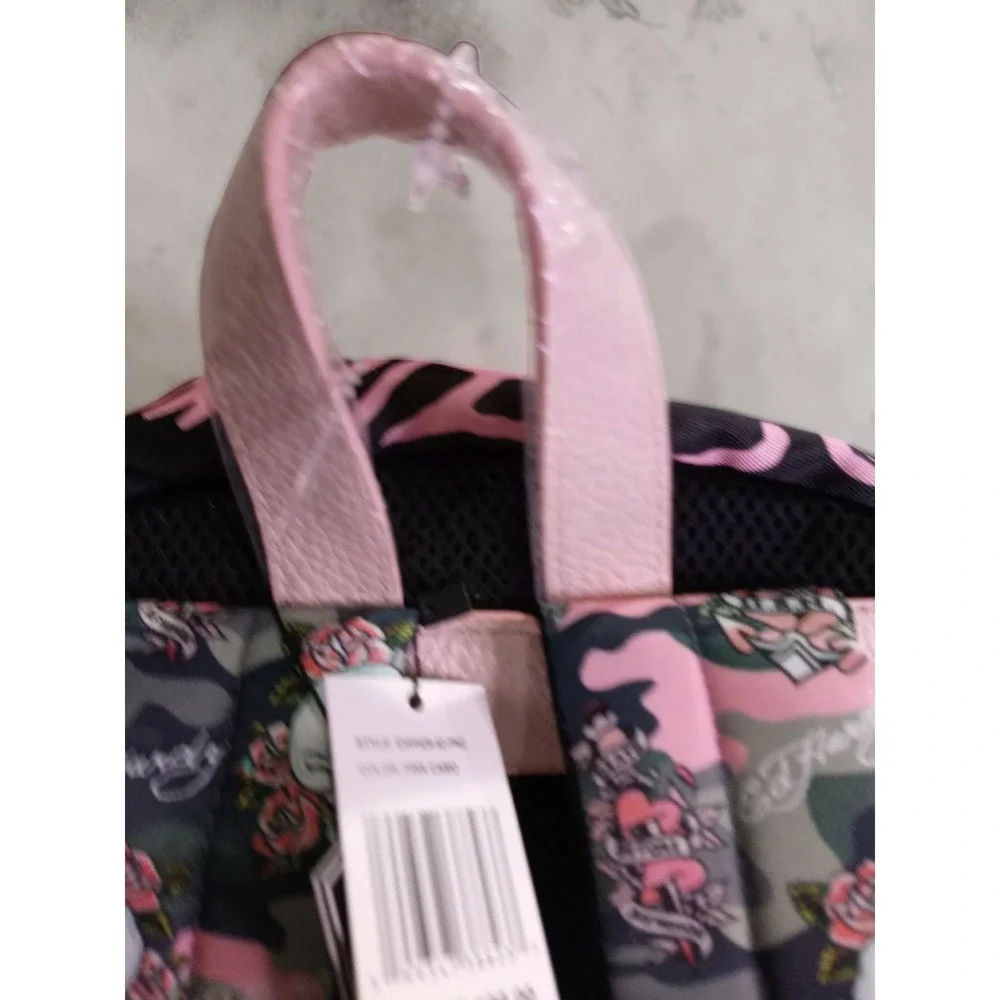 Ed Hardy Pink Camo Tattoo Skull Backpack EHH429-42-PKC NWT